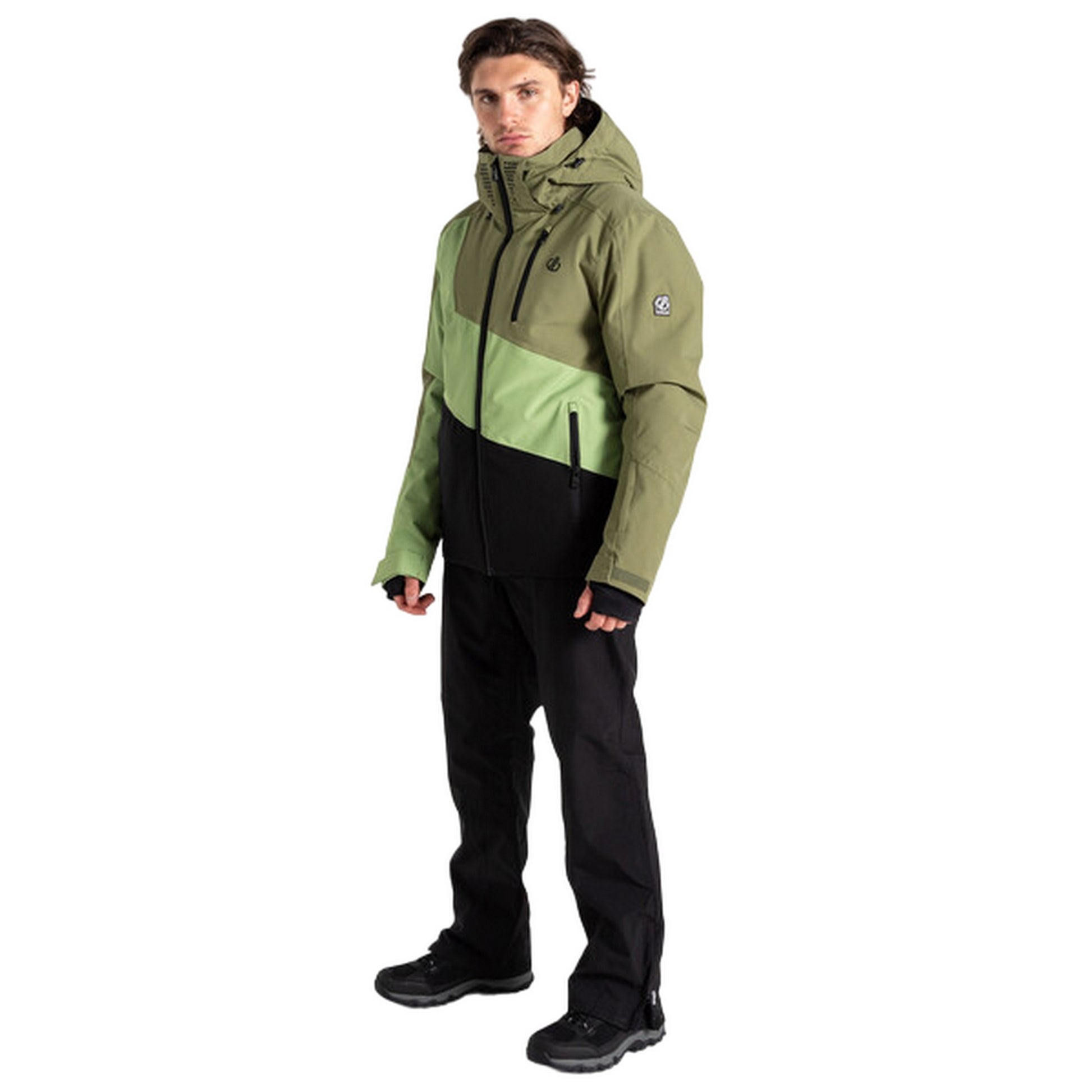 Olivine Green-Piquant Green - Lifestyle - Dare 2B Mens Baseplate II Ski Jacket
