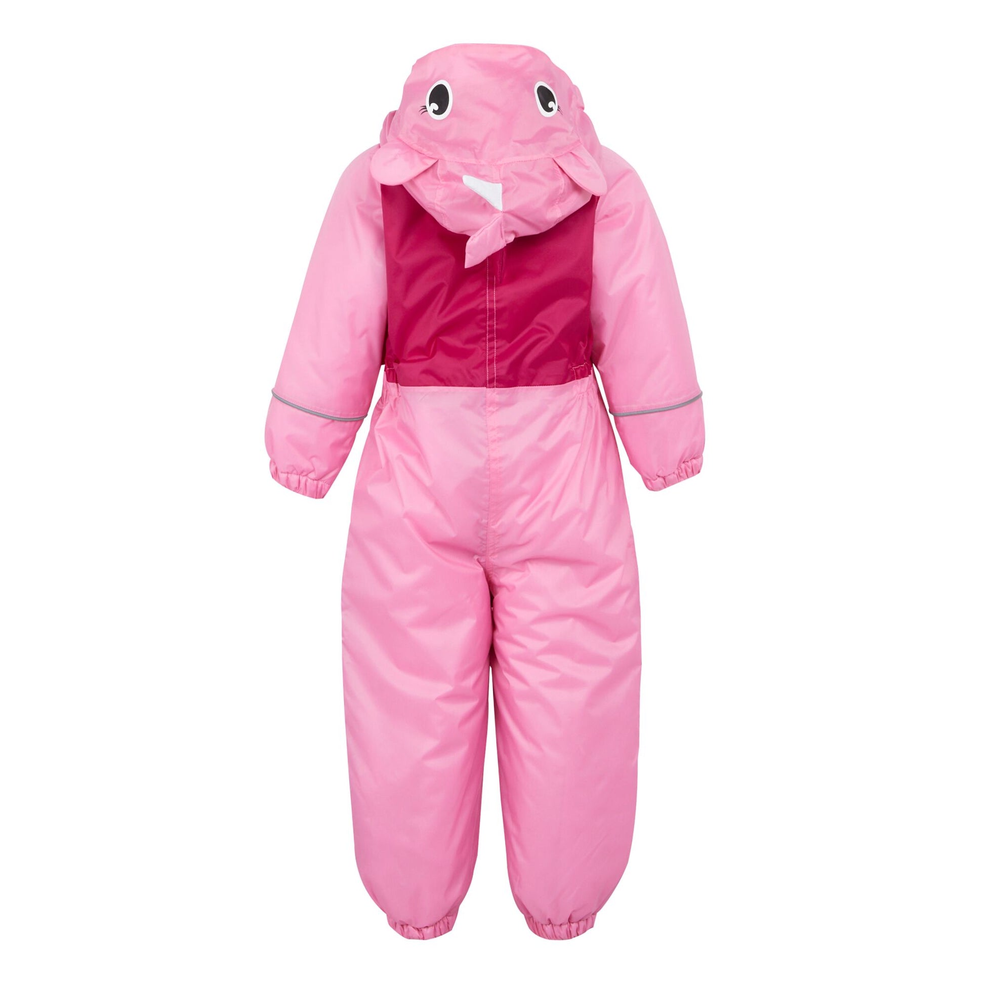 Sweet Pink - Back - Regatta Childrens-Kids Mudplay III Luna The Unicorn Waterproof Puddle Suit