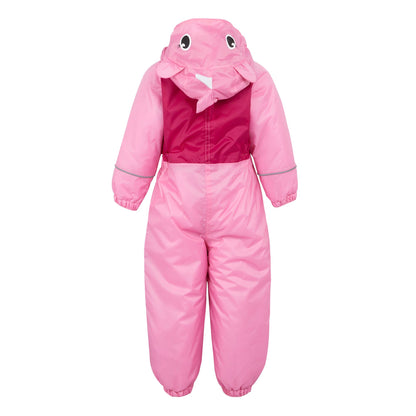 Sweet Pink - Back - Regatta Childrens-Kids Mudplay III Luna The Unicorn Waterproof Puddle Suit