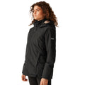 Black-Warm Taupe - Side - Regatta Womens-Ladies Reeah Insulated Jacket