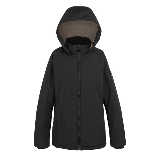 Black-Warm Taupe - Front - Regatta Womens-Ladies Reeah Insulated Jacket
