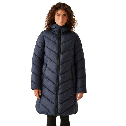 Navy - Lifestyle - Regatta Womens-Ladies Andia II Contrast Zip Jacket