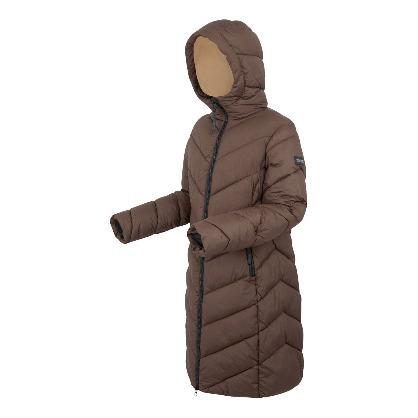 Bueno Brown - Side - Regatta Womens-Ladies Andia II Contrast Zip Jacket