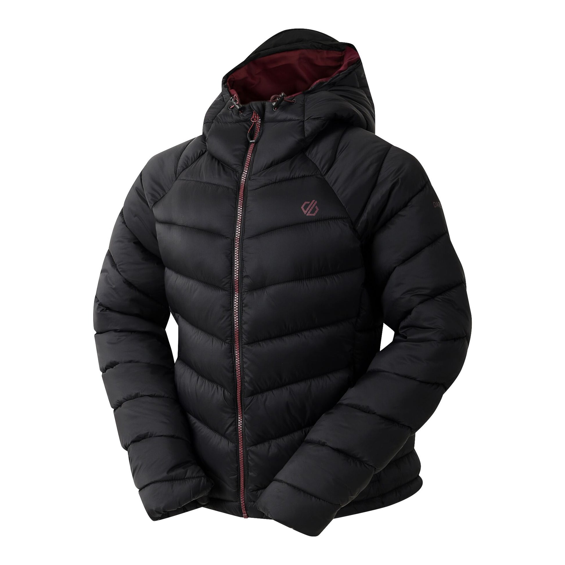 Black - Side - Dare 2B Womens-Ladies Torrek Baffled Padded Jacket