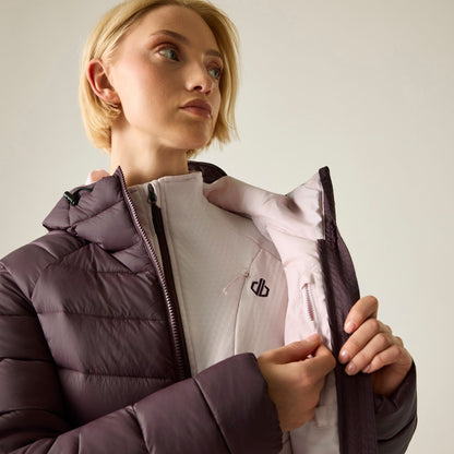 Huckleberry - Close up - Dare 2B Womens-Ladies Torrek Baffled Padded Jacket