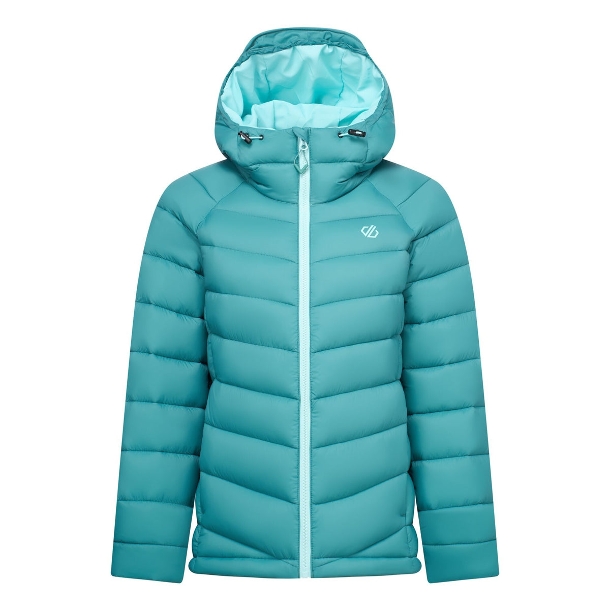 Teal - Front - Dare 2B Womens-Ladies Torrek Baffled Padded Jacket