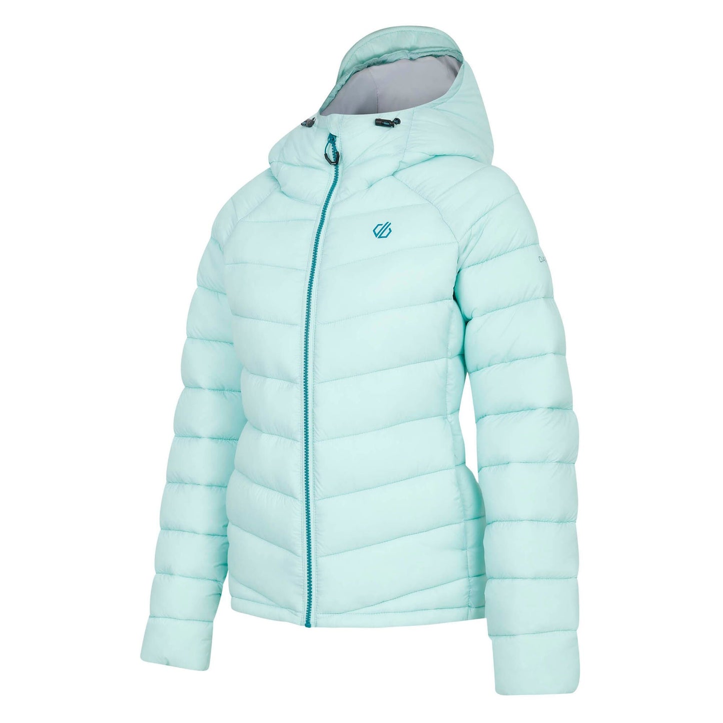 Mint Green - Side - Dare 2B Womens-Ladies Torrek Baffled Padded Jacket