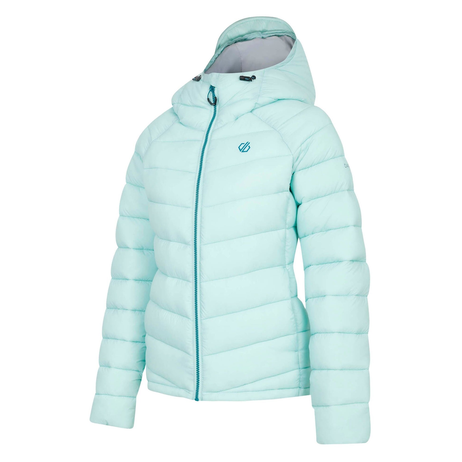 Mint Green - Side - Dare 2B Womens-Ladies Torrek Baffled Padded Jacket