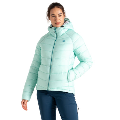 Mint Green - Lifestyle - Dare 2B Womens-Ladies Torrek Baffled Padded Jacket