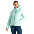 Mint Green - Lifestyle - Dare 2B Womens-Ladies Torrek Baffled Padded Jacket