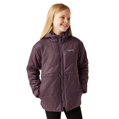 Deep Plum - Side - Regatta Childrens-Kids Rurie Padded Jacket