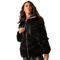 Black - Side - Regatta Womens-Ladies Cavaillon Christian Lacroix Quilted Padded Jacket