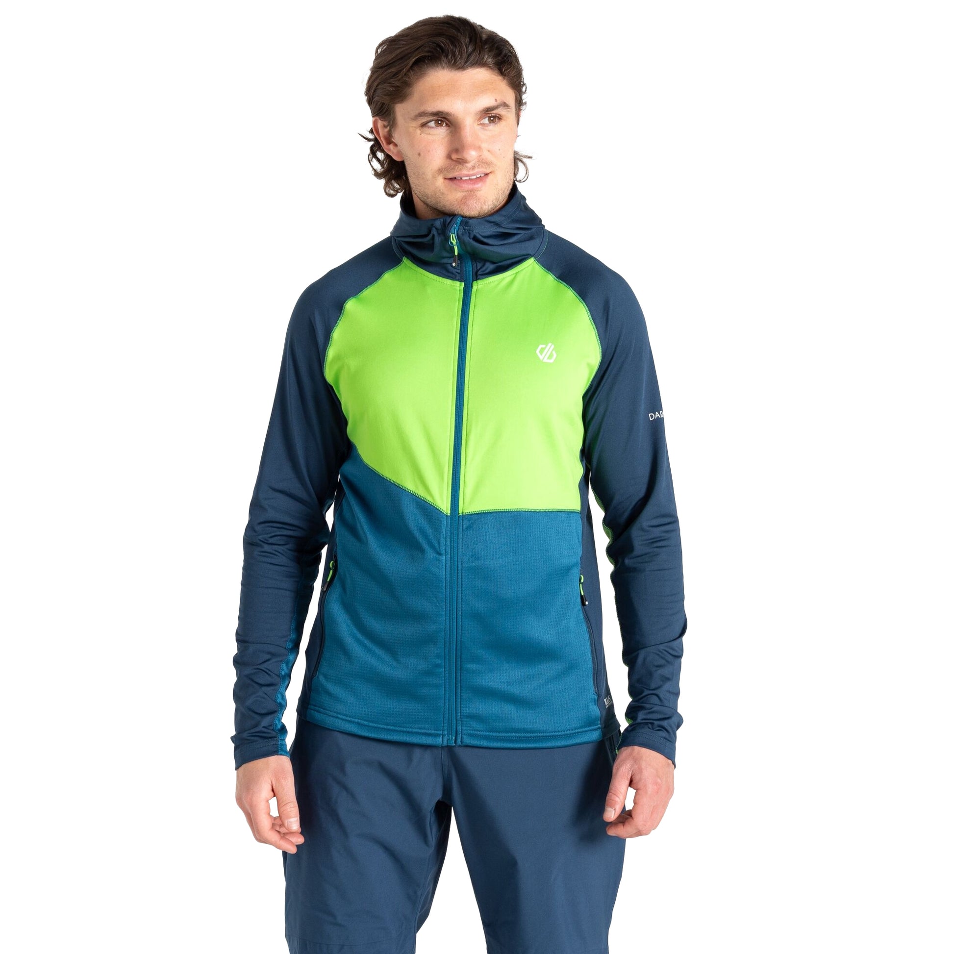 Moonlight Denim-Green Flash - Lifestyle - Dare 2B Mens Assimilate II Core Stretch Midlayer