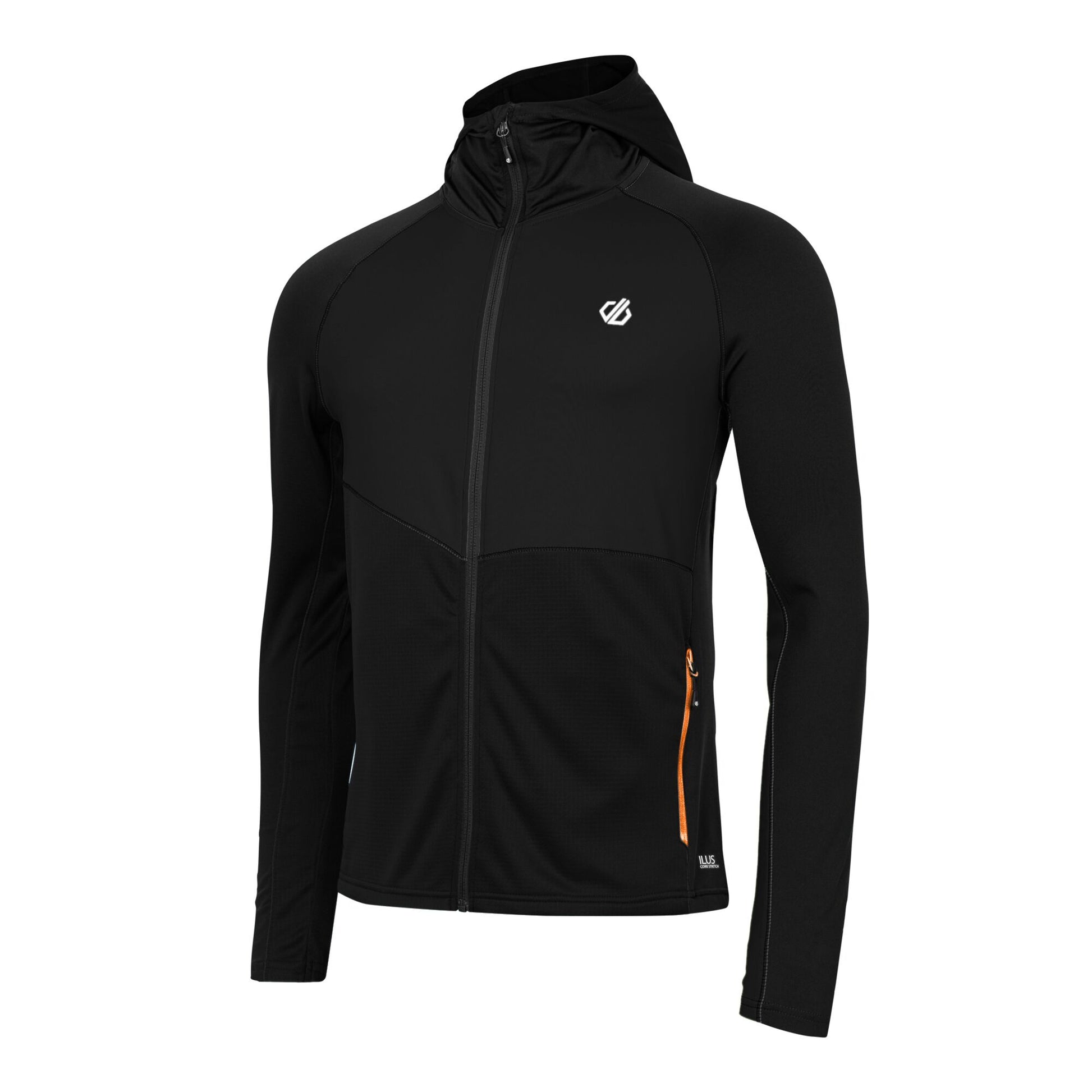 Black - Side - Dare 2B Mens Assimilate II Core Stretch Midlayer