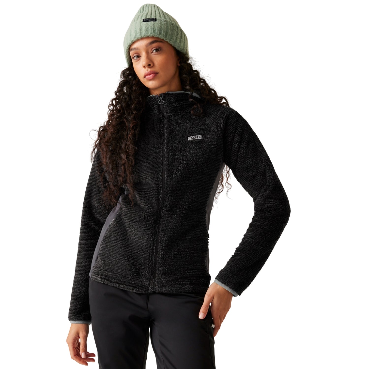 Charcoal - Lifestyle - Dare 2B Womens-Ladies Torrek Mountain Pro Midlayer