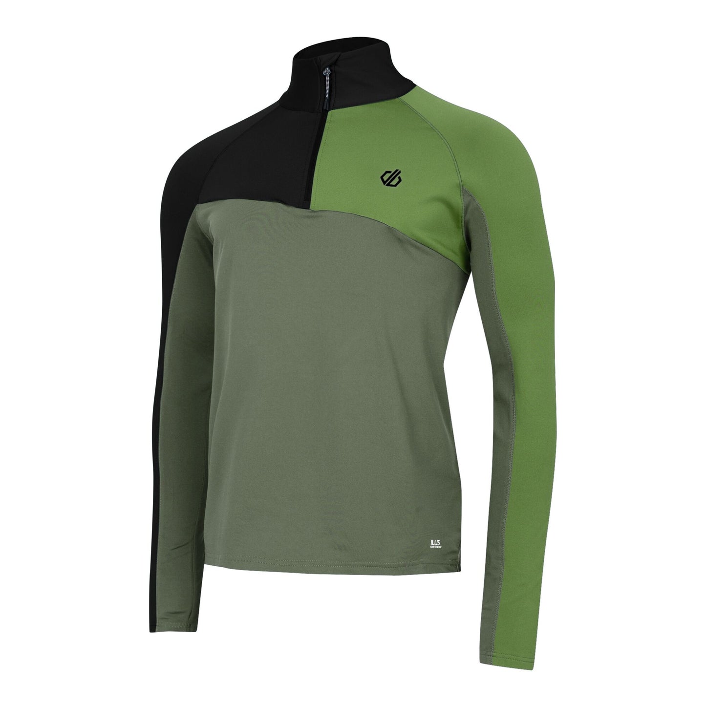 Olivine Green-Black - Side - Regatta Mens Dignify III Core Stretch Midlayer