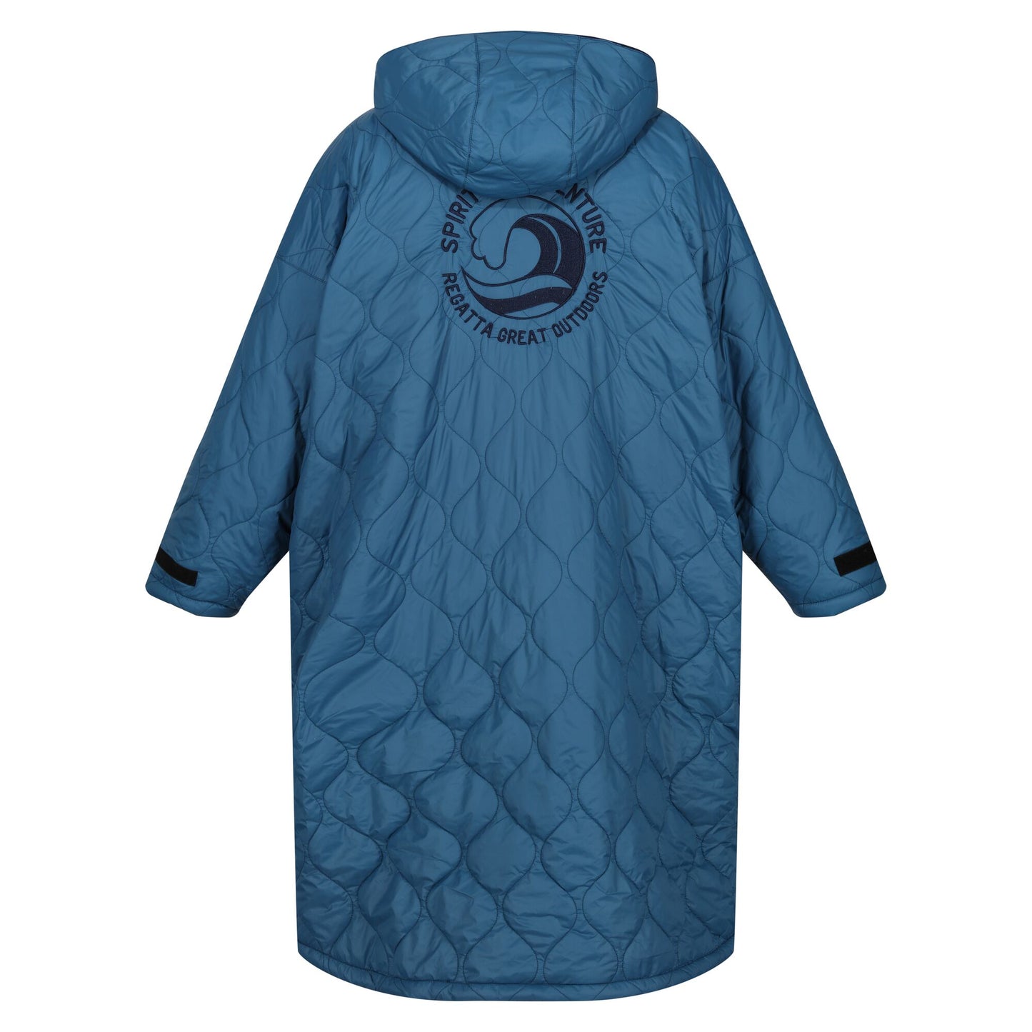 Moroccan Blue-Navy - Back - Regatta Unisex Adult Quilted Changing Robe