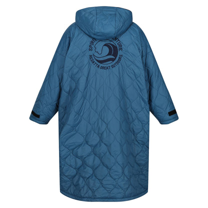 Moroccan Blue-Navy - Back - Regatta Unisex Adult Quilted Changing Robe