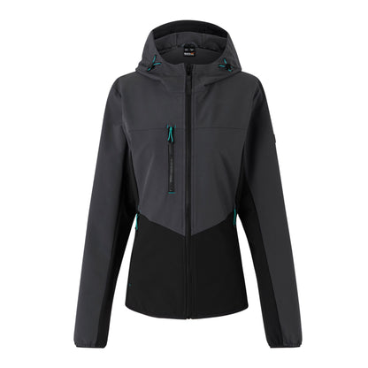Slate Grey-Black - Front - Regatta Professional Womens-Ladies Ada Stretch Soft Shell Jacket