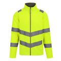Yellow - Front - Regatta Professional Mens Pro Contract Ablaze Hi-Vis 2 Layer Soft Shell Jacket