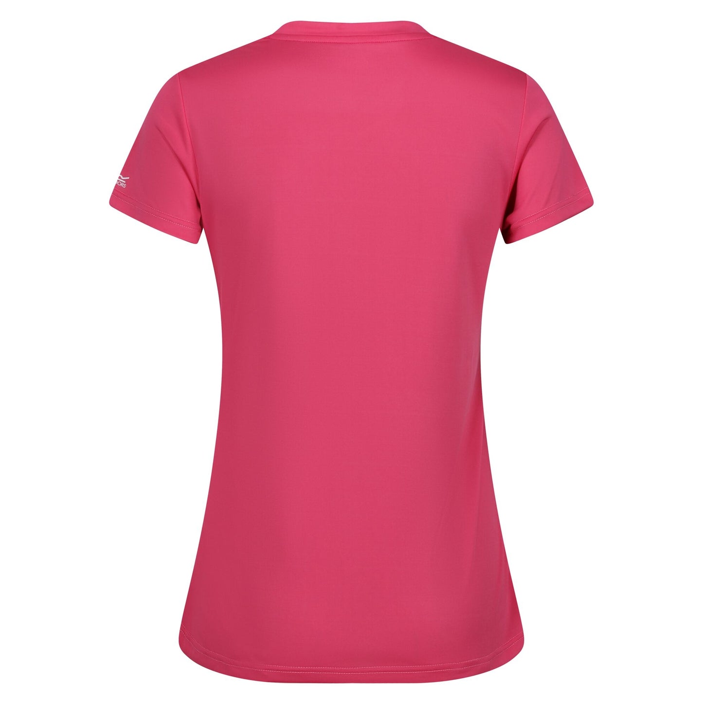 Flamingo Pink - Back - Regatta Womens-Ladies Fingal Plain V Neck T-Shirt