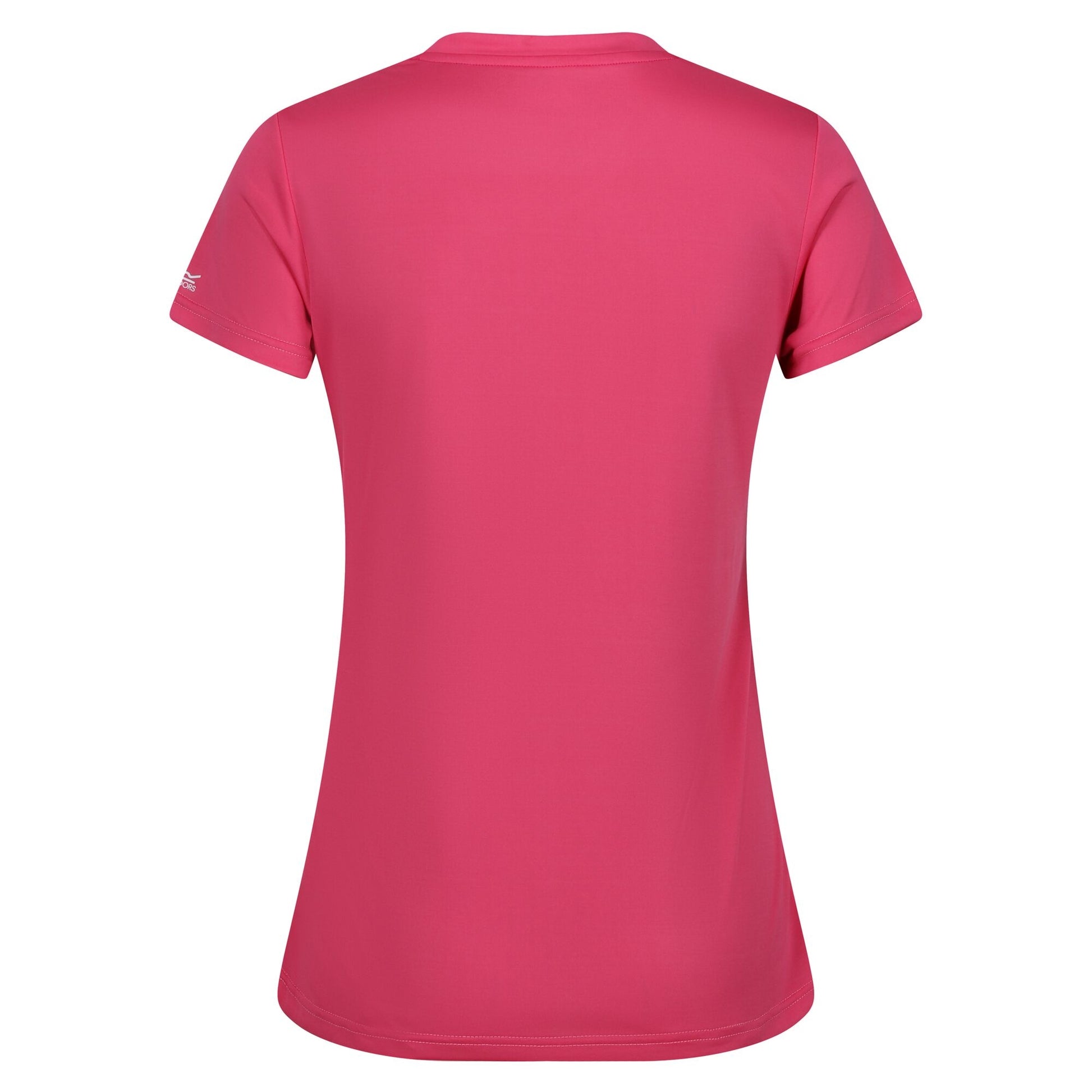 Flamingo Pink - Back - Regatta Womens-Ladies Fingal Plain V Neck T-Shirt