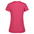 Flamingo Pink - Back - Regatta Womens-Ladies Fingal Plain V Neck T-Shirt
