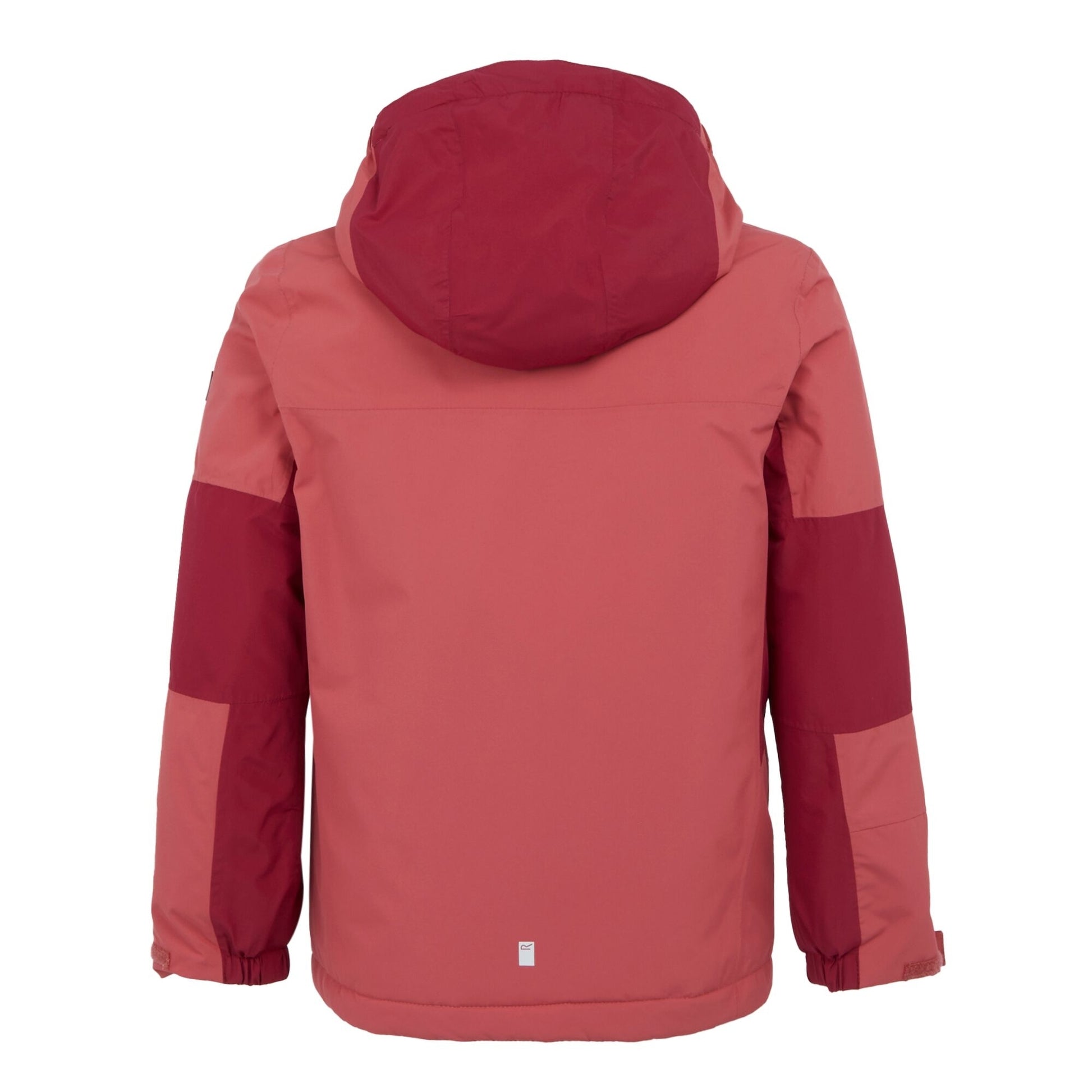 Mineral Red-Rumba Red - Back - Regatta Childrens-Kids Beamz IV Waterproof Jacket