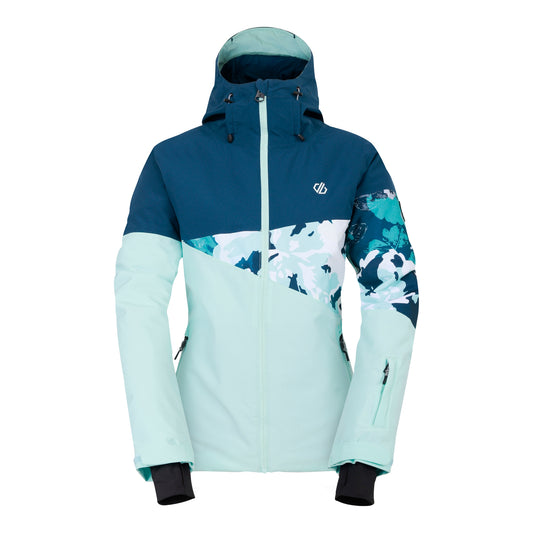 Moonlight Denim-Water Ballet - Front - Dare 2B Womens-Ladies Leaf Print Ski Jacket
