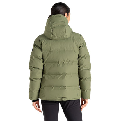 Olivine Green - Lifestyle - Dare 2B Womens-Ladies Entrusted Padded Jacket