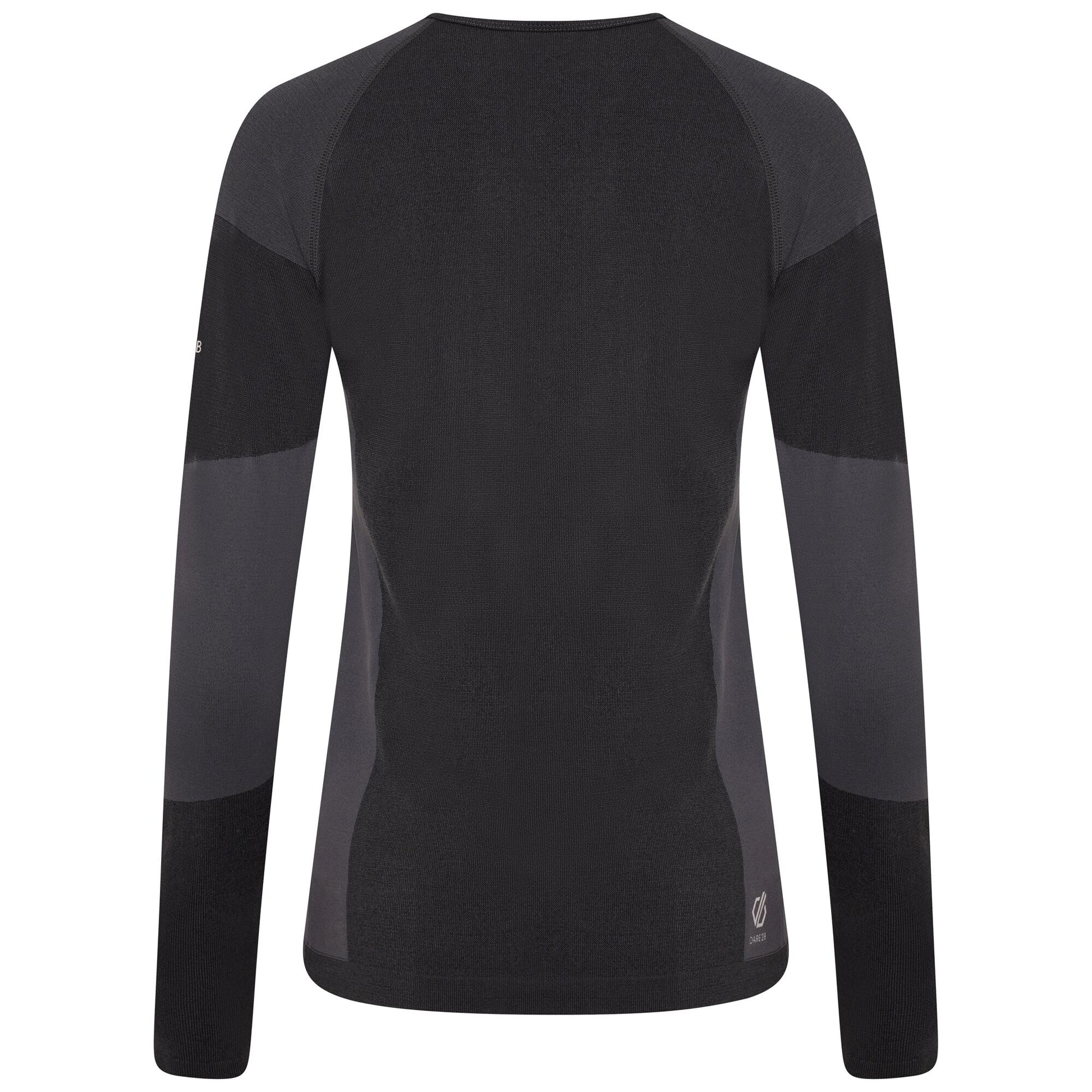Black - Back - Dare 2B Womens-Ladies In The Zone II Long-Sleeved Base Layer Top