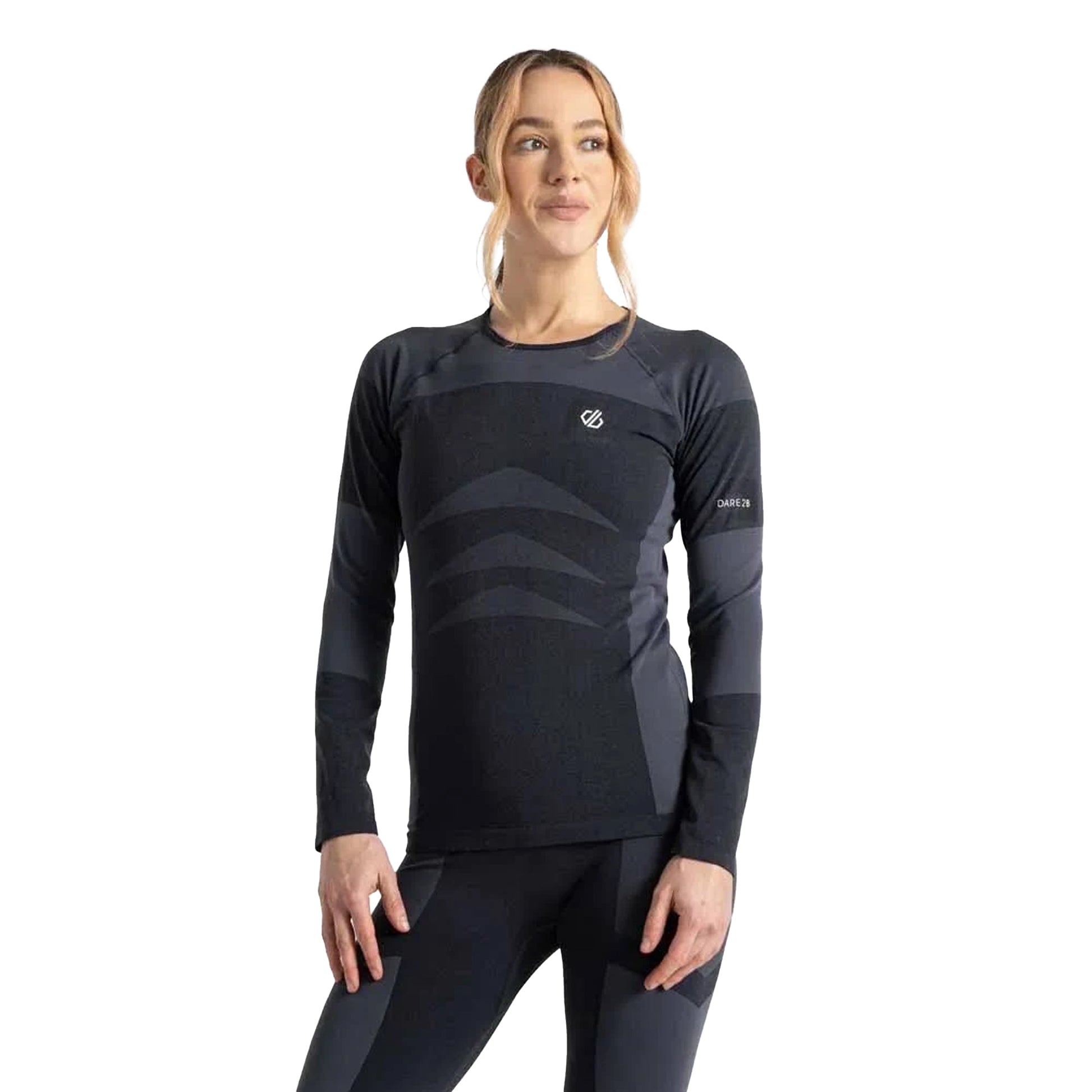 Black - Lifestyle - Dare 2B Womens-Ladies In The Zone II Long-Sleeved Base Layer Top