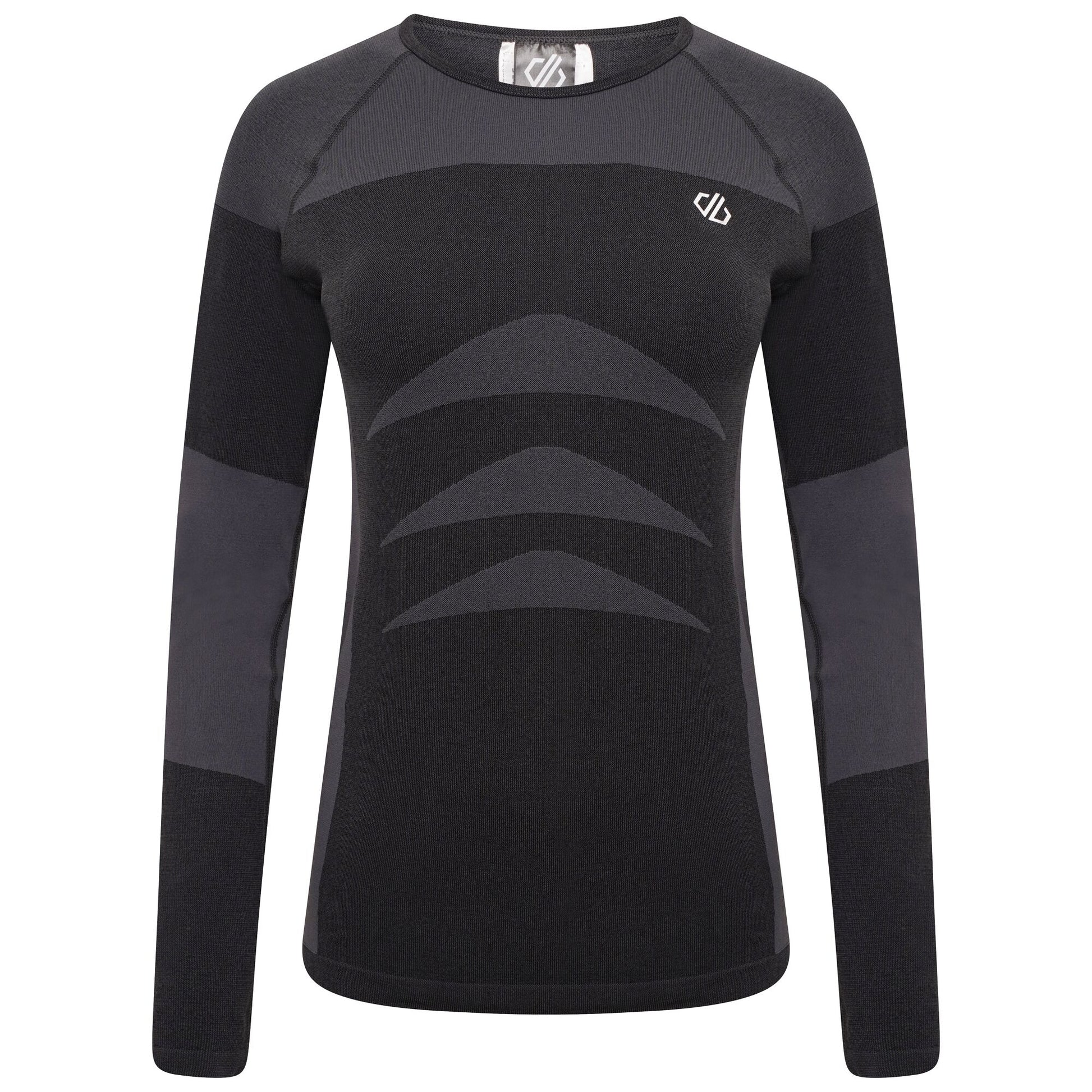 Black - Front - Dare 2B Womens-Ladies In The Zone II Long-Sleeved Base Layer Top