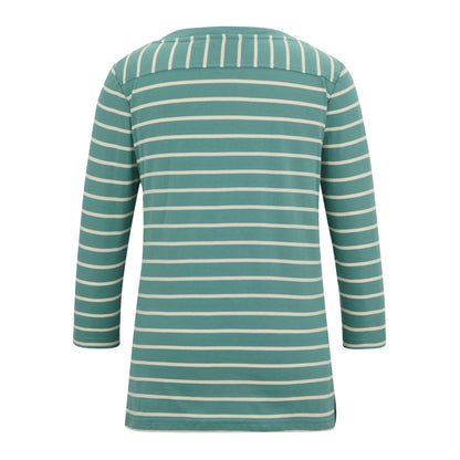 Ivy Moss-Light Vanilla - Back - Regatta Womens-Ladies Baylette II Striped T-Shirt