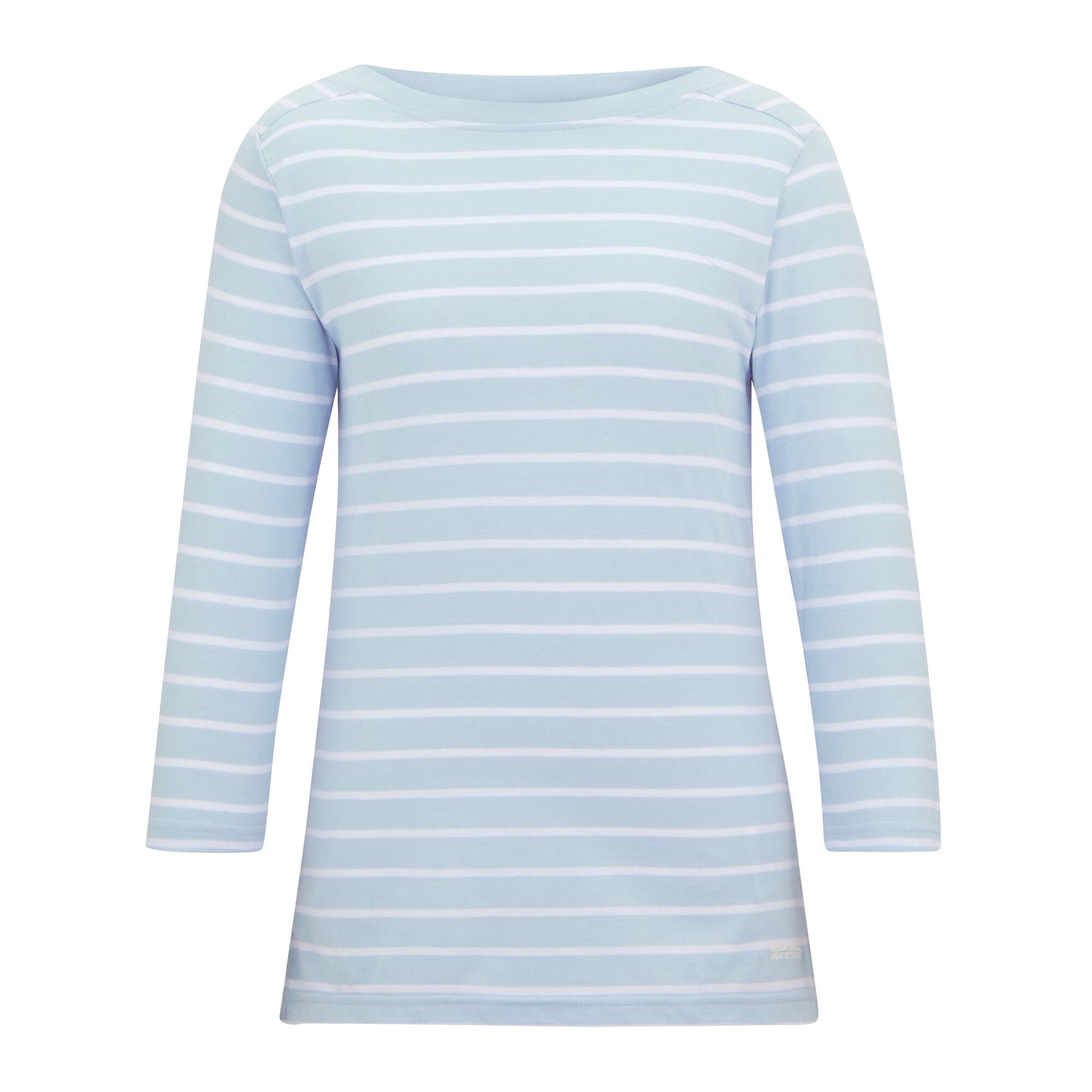 Skyway-White - Front - Regatta Womens-Ladies Baylette II Striped T-Shirt