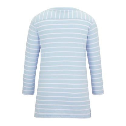 Skyway-White - Back - Regatta Womens-Ladies Baylette II Striped T-Shirt