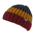 Navy-Glazed Ginger-Dark Maroon - Front - Regatta Mens Davion V Beanie