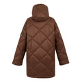 Dark Brown-Warm Taupe - Back - Regatta Womens-Ladies Emila Quilted Jacket