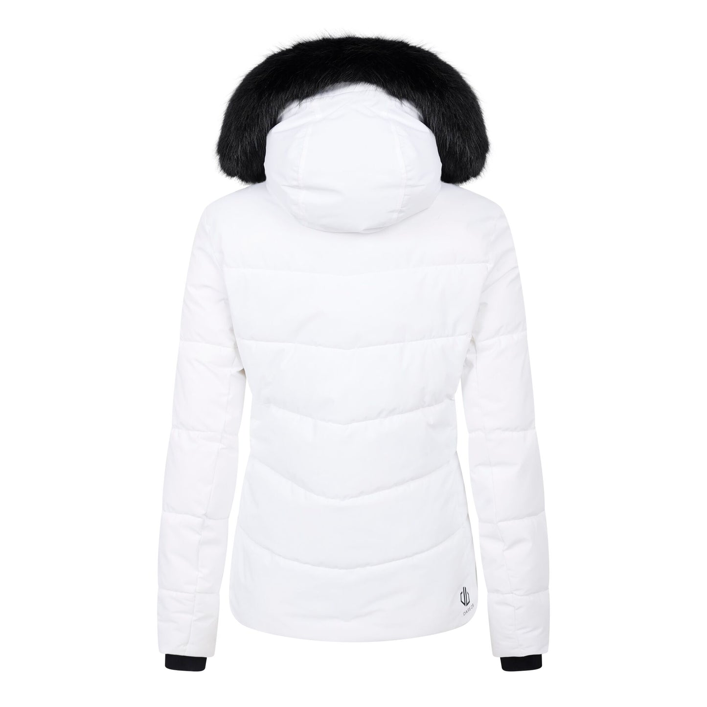 White - Back - Dare 2B Womens-Ladies Glamorize V Ski Jacket