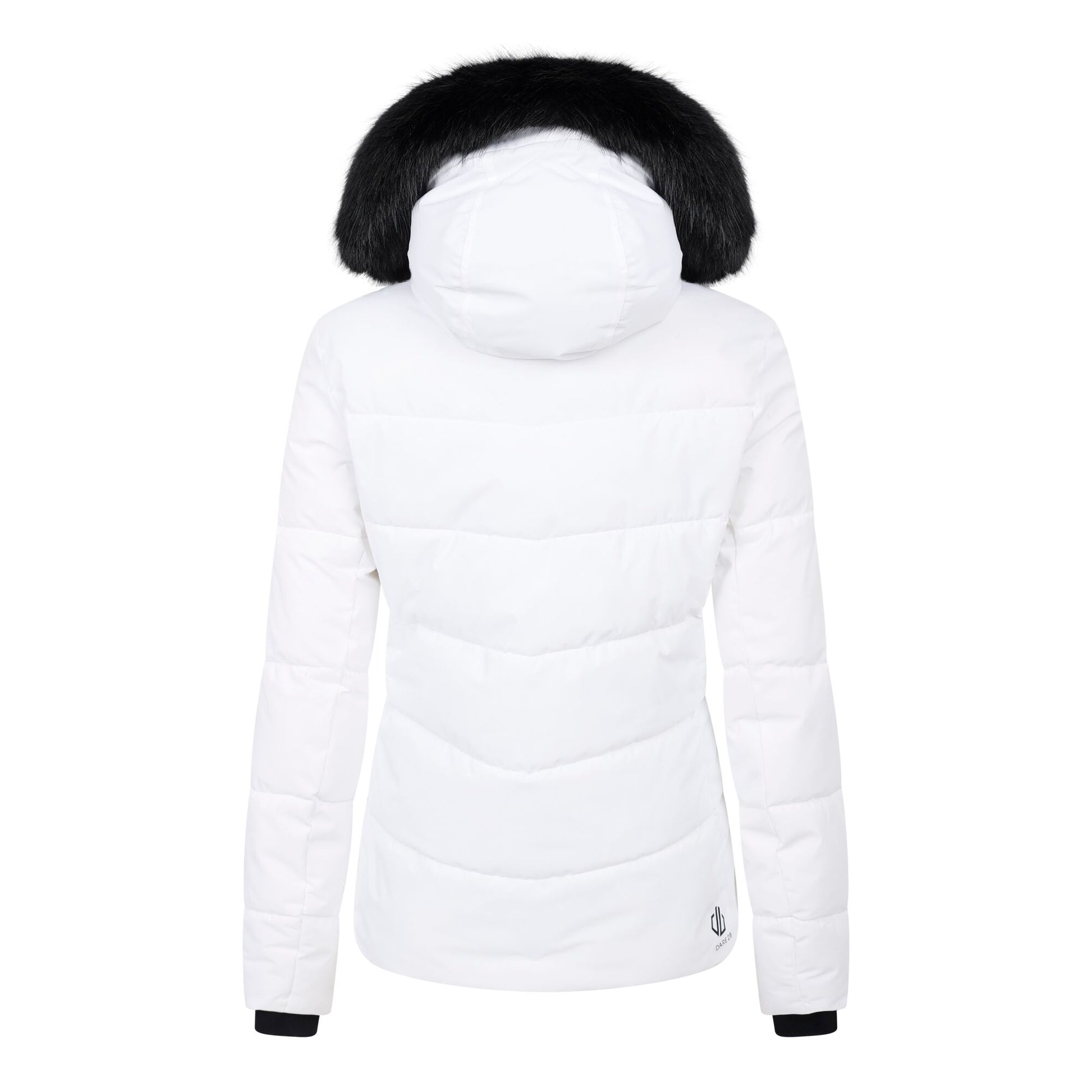 White - Back - Dare 2B Womens-Ladies Glamorize V Ski Jacket