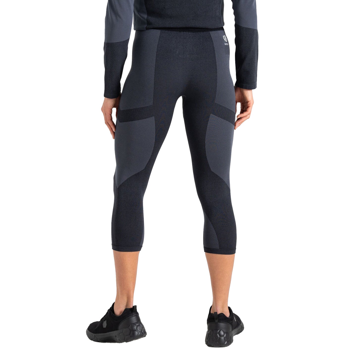 Black-Black - Back - Dare 2B Womens-Ladies In The Zone II Panel 3-4 Leggings