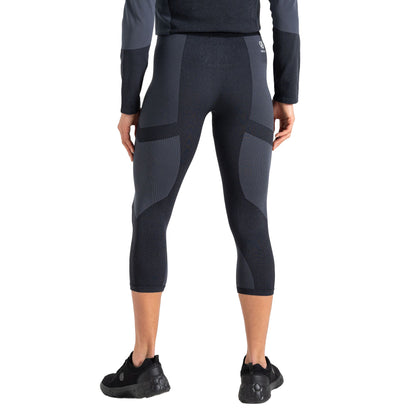 Black-Black - Back - Dare 2B Womens-Ladies In The Zone II Panel 3-4 Leggings