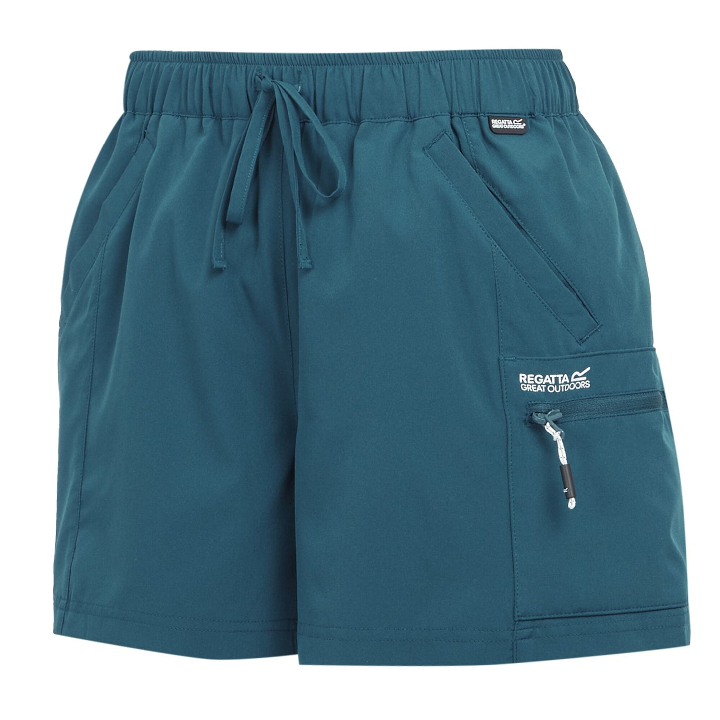 Moroccan Blue - Side - Regatta Womens-Ladies Travel Light Packaway Shorts