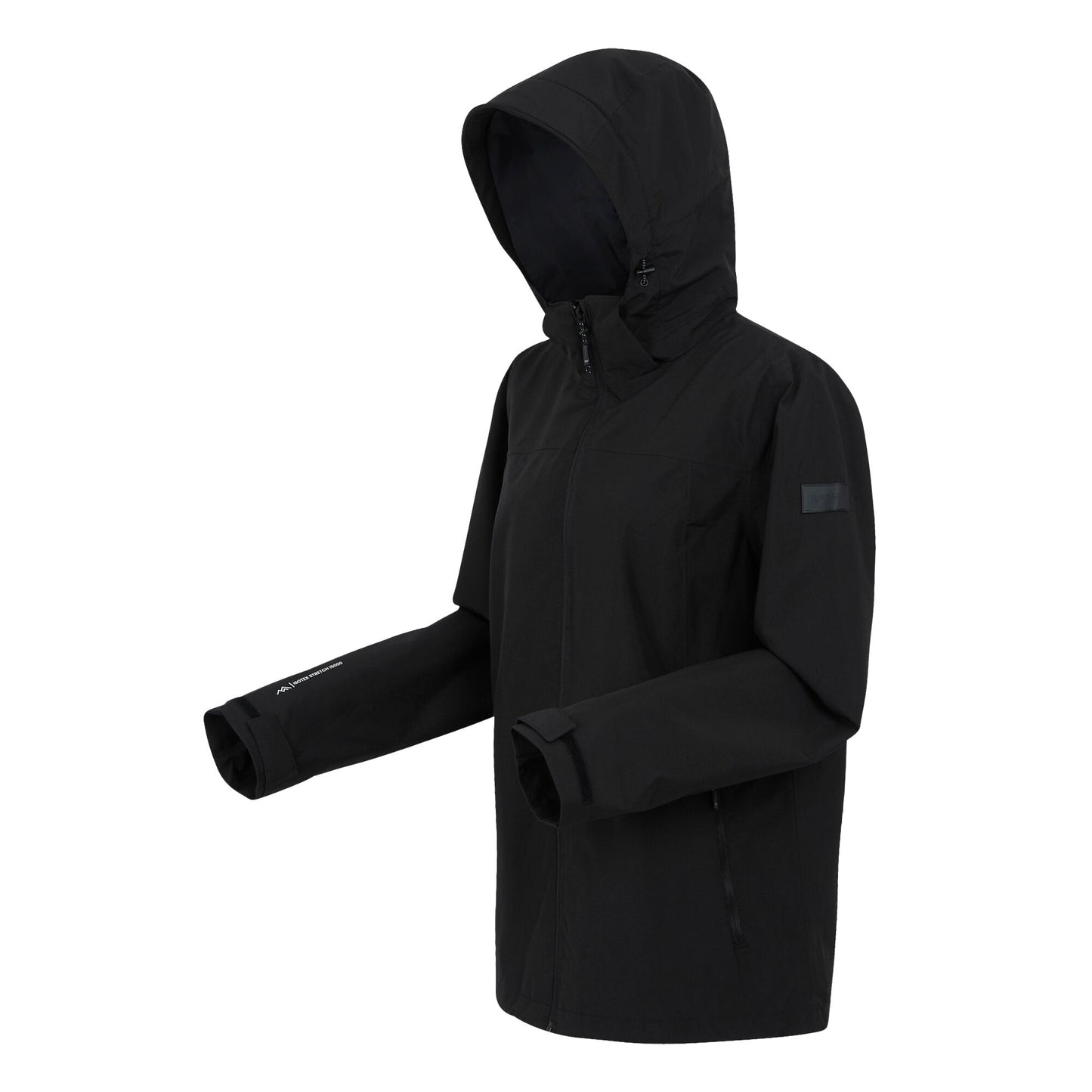 Black-Black - Side - Regatta Womens-Ladies Coriver 3 in 1 Waterproof Jacket