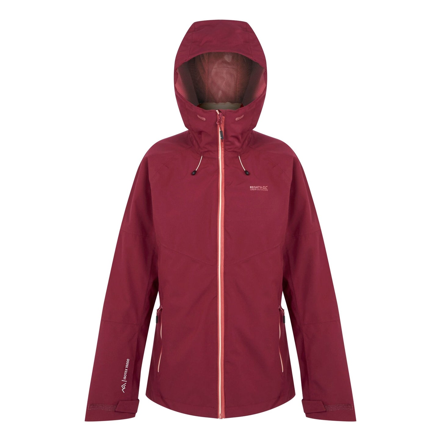 Rumba Red-Peach Parfait - Front - Regatta Womens-Ladies Wentwood IX 3 In 1 Waterproof Jacket