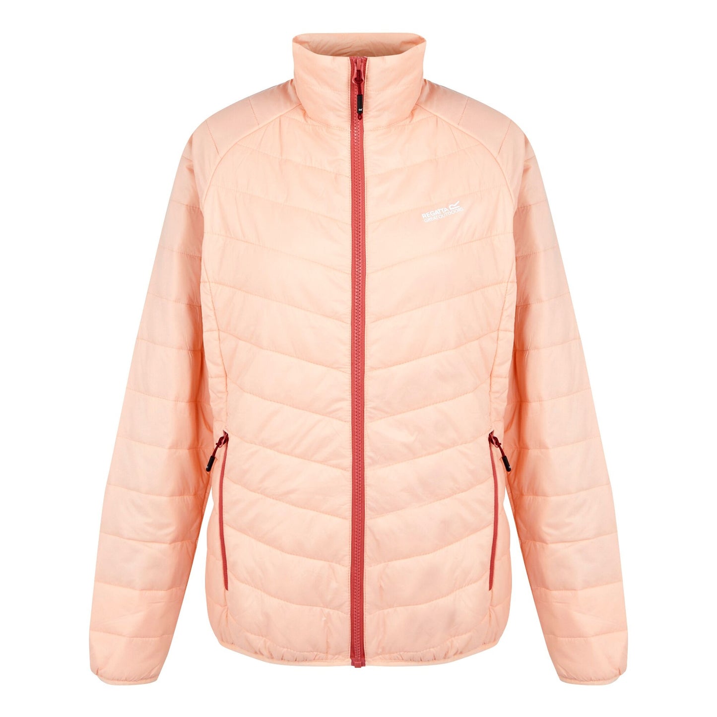Rumba Red-Peach Parfait - Side - Regatta Womens-Ladies Wentwood IX 3 In 1 Waterproof Jacket