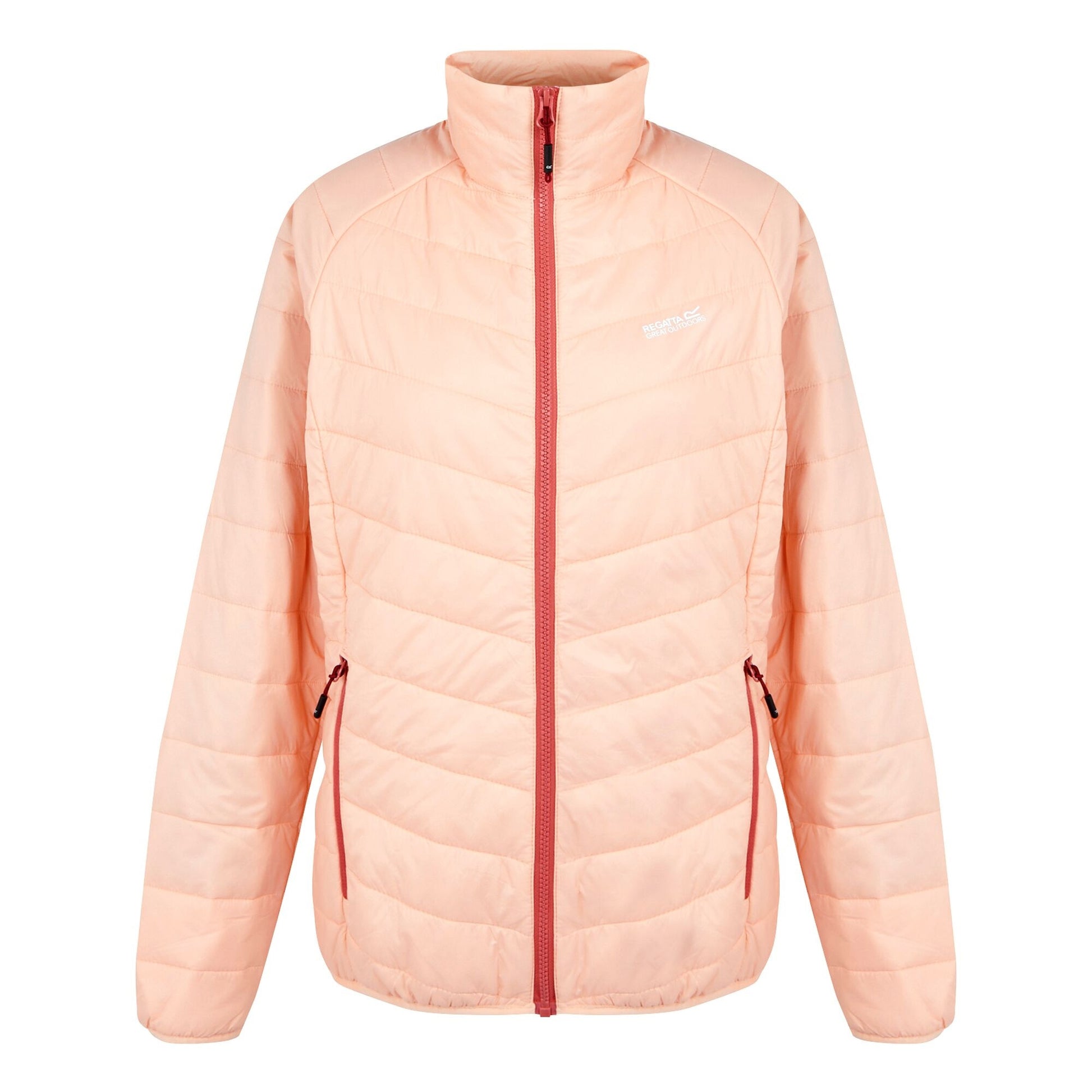 Rumba Red-Peach Parfait - Side - Regatta Womens-Ladies Wentwood IX 3 In 1 Waterproof Jacket