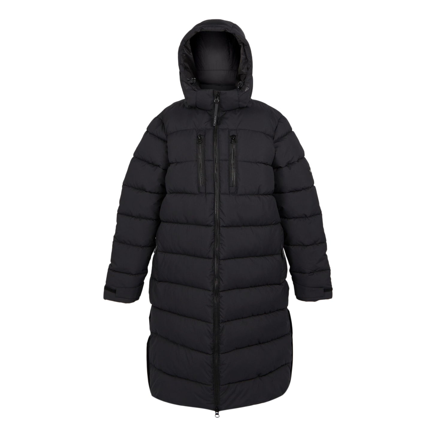 Black-Black - Front - Regatta Mens Mottere Longline Padded Jacket