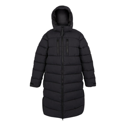 Black-Black - Front - Regatta Mens Mottere Longline Padded Jacket