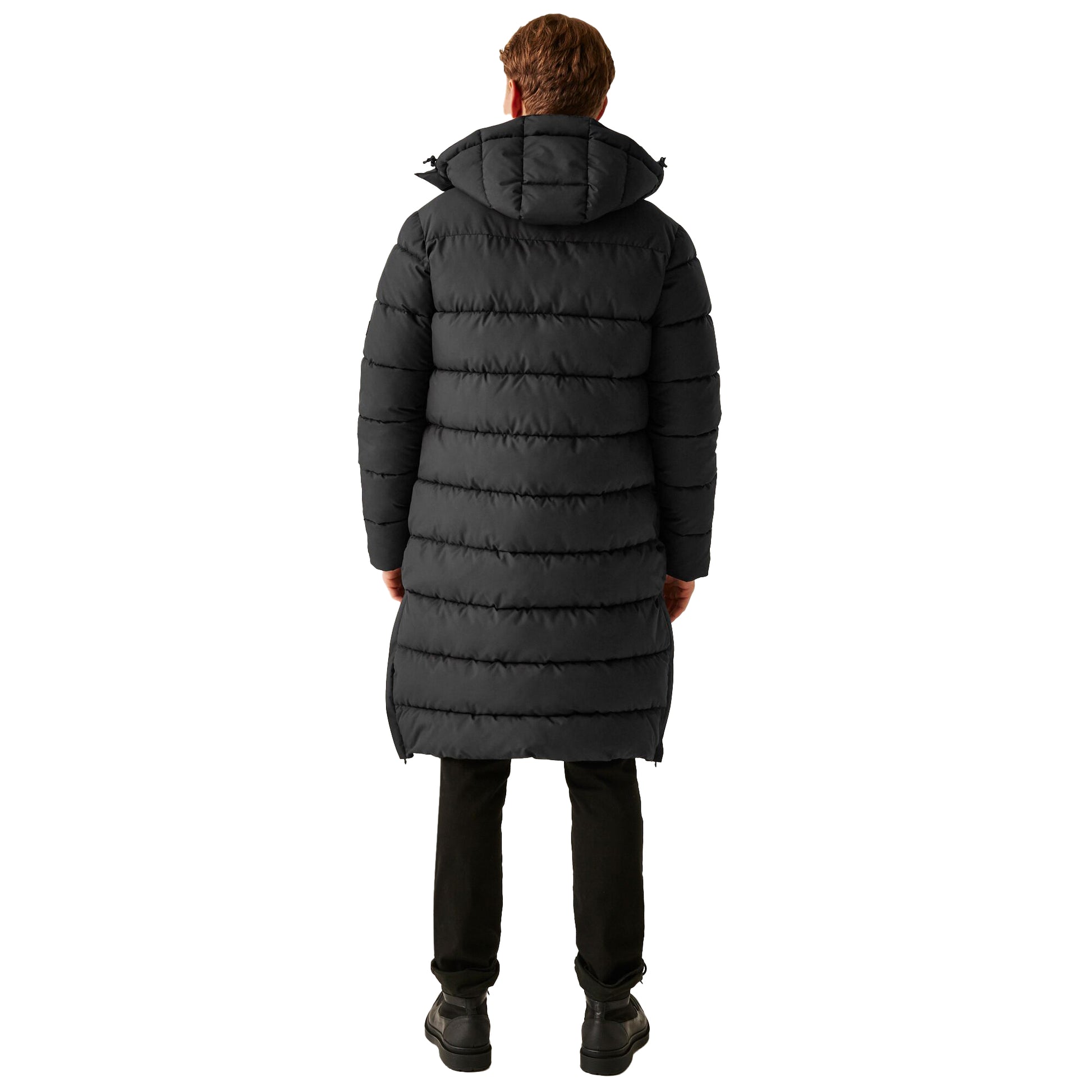 Black-Black - Lifestyle - Regatta Mens Mottere Longline Padded Jacket